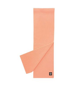 Stone Island Patch Logo Wool Scarf In Pink