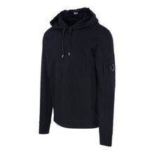 Load image into Gallery viewer, Cp Company Light Fleece Lens Overhead Hoodie In Black
