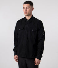 Load image into Gallery viewer, Cp Company Twill Emerized Shirt In Black
