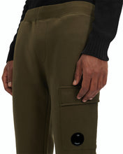Load image into Gallery viewer, Cp Company Diagonal Raised Lens Joggers in Ivy Green
