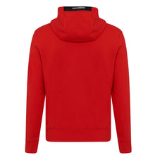 Load image into Gallery viewer, Cp Company Diagonal Raised Lens Overhead Hoodie in Fiery Red
