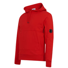 Load image into Gallery viewer, Cp Company Diagonal Raised Lens Overhead Hoodie in Fiery Red
