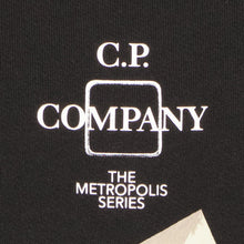 Load image into Gallery viewer, Cp Company Metropolis Series Abstract Logo Sweatshirt in Black
