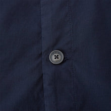 Load image into Gallery viewer, Cp Company Rip-Stop Embroidered Logo Short Sleeve Shirt in Navy
