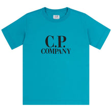 Load image into Gallery viewer, Cp Company Junior Goggle T-Shirt In Tile Blue
