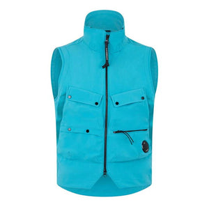 Cp Company Shell-R Lens Gilet Tile Blue