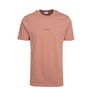 Cp Company Small Centre Logo T-Shirt 048A In Cedar Wood