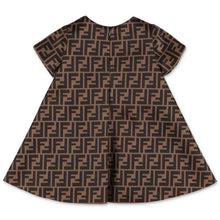 Load image into Gallery viewer, Fendi Junior Girls FF Motif Bow Dress In Brown
