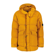 Load image into Gallery viewer, CP Company Flatt Nylon Padded Lens Down Jacket in Desert Sun
