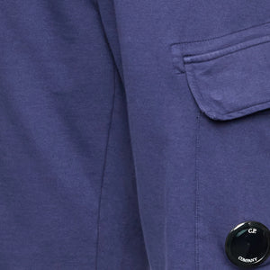 Cp Company Light Fleece Lens Shorts Medieval Blue
