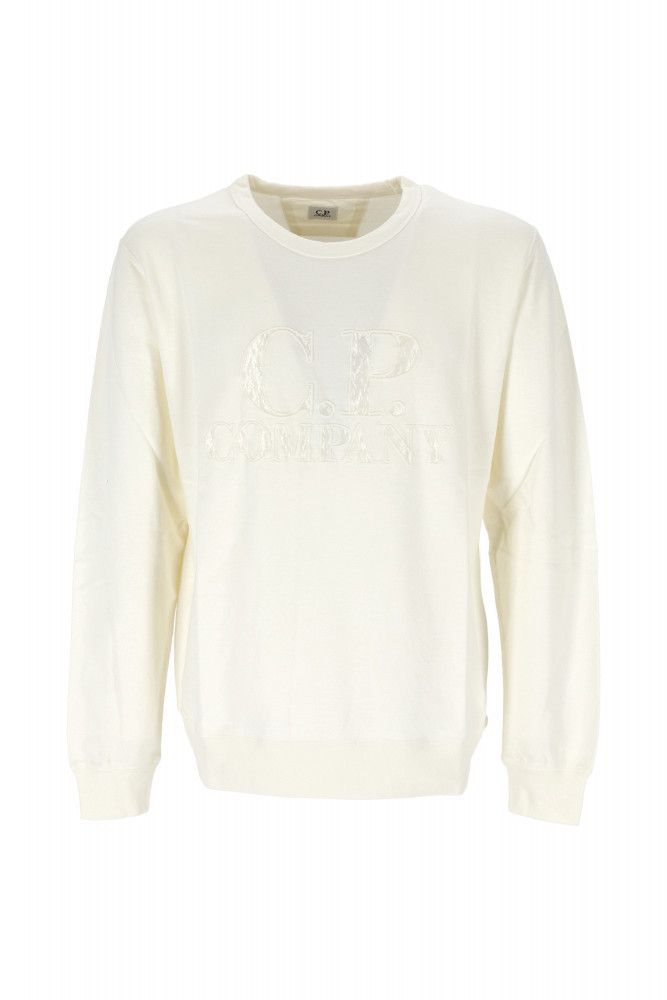 Cp Company Light Fleece Embroidered Big Logo Sweatshirt in Cp Company Light Fleece Embroidered Big Logo Sweatshirt in