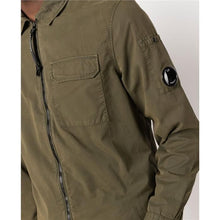 Load image into Gallery viewer, Cp Company Gabardine Zip Overshirt In Ivy Green
