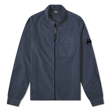Load image into Gallery viewer, Cp Company Gabardine Full Zip Lens Shirt In Navy
