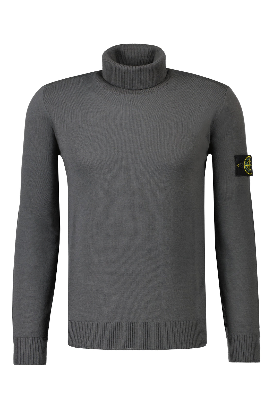 Stone Island Light Knit Roll Neck Sweatshirt 525C4 Dark Grey