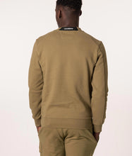 Load image into Gallery viewer, Cp Company Diagonal Raised Cotton Lens Sweatshirt Brown

