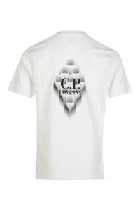 Cp Company 30/1 Graphic Logo T-Shirt In White