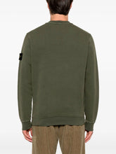 Load image into Gallery viewer, Stone Island Organic Cotton Diagonal Old Effect Sweatshirt In Khaki
