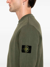 Load image into Gallery viewer, Stone Island Organic Cotton Diagonal Old Effect Sweatshirt In Khaki
