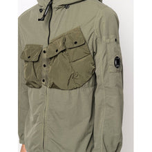 Load image into Gallery viewer, Cp Company Flatt Nylon Hooded Lens Overshirt Burnt Olive
