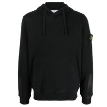 Load image into Gallery viewer, Stone Island Arm Print Hooded Sweatshirt in Black
