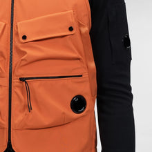 Load image into Gallery viewer, Cp Company Shell-R Lens Gilet Harvest Pumpkin
