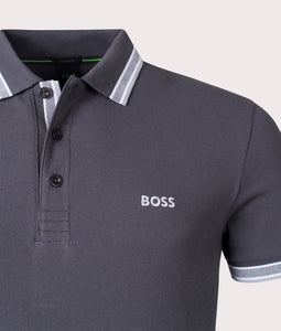 Hugo Boss Paddy Regular Fit Polo Shirt Dark Grey