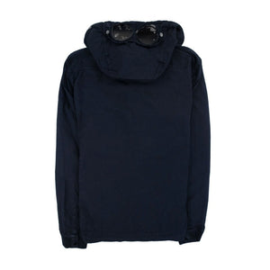 Cp Company Flatt Nylon Goggle Overshirt in Navy
