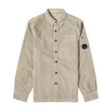 Load image into Gallery viewer, Cp Company Corduroy Button Up Shirt in Silver Sage
