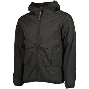 Cp Company Junior Cr-L Garment Dyed Goggle Jacket in Black