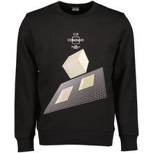 Load image into Gallery viewer, Cp Company Metropolis Series Abstract Logo Sweatshirt in Black
