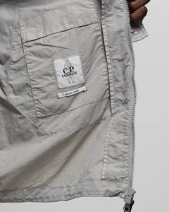 Cp Company Flatt Nylon Goggle Overshirt Drizzle Grey
