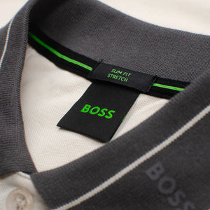 Hugo Boss Paule Slim Fit Stretch Polo Shirt Cream