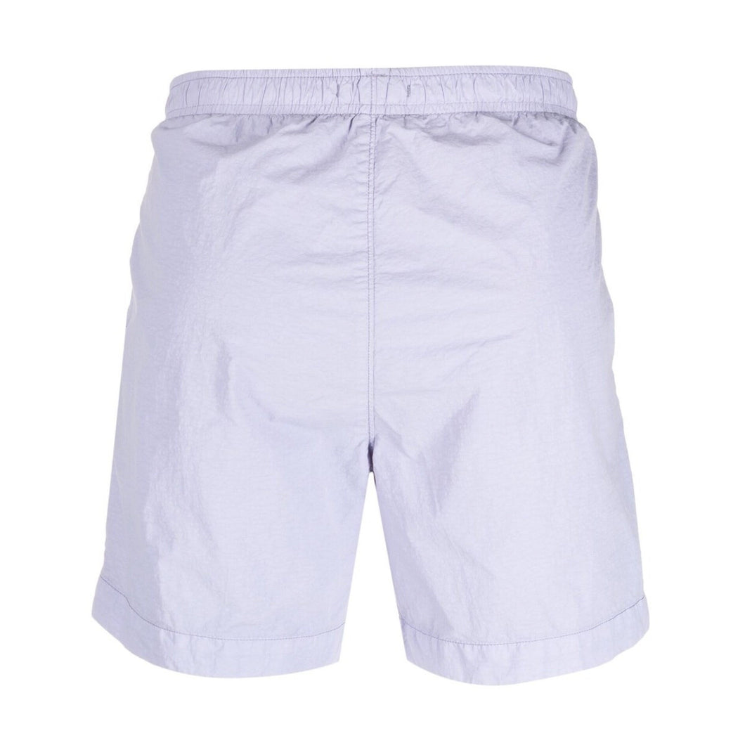 Cp Company Flatt Nylon Stitch Logo Swim Shorts Cosmic Sky
