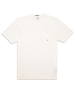 CP Company Jersey 70/2 Mercerized Pocket T-Shirt in White