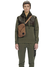 Load image into Gallery viewer, Cp Company Diagonal Fleece Overhead Hoodie In Ivy Green
