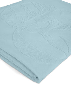 CP Company Factory Worker Logo Beach Towel In Baby Blue