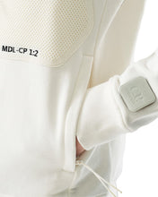 Load image into Gallery viewer, Cp Company Diagonal Raised Metropolis Hooded Full Zip in White
