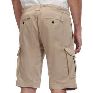 Cp Company Satin Stretch Lens Cargo Shorts Cobblestone