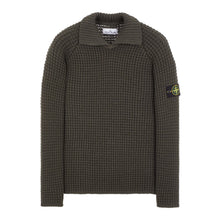 Load image into Gallery viewer, Stone Island Heavy Knit Sweatshirt in Olive
