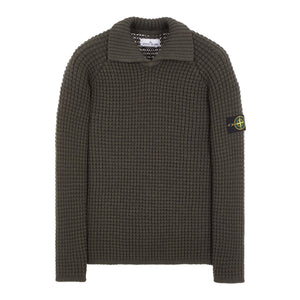 Stone Island Heavy Knit Sweatshirt in Olive