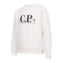 Load image into Gallery viewer, Cp Company Junior Sailor Logo Sweatshirt In White 047
