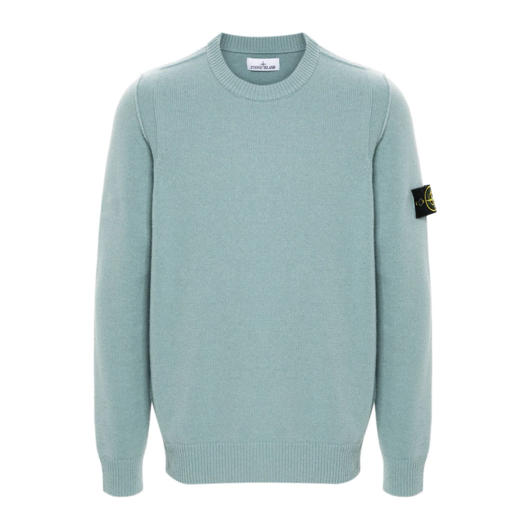 Stone Island Knit Wool Sweatshirt 508A3 Grig Verd