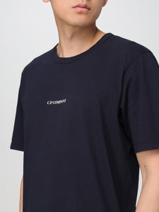 Cp Company Small Logo T-Shirt In Navy
