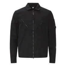 Load image into Gallery viewer, Cp Company Rip-Stop Zip Lens Shirt in Black
