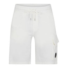 Load image into Gallery viewer, Cp Company Light Fleece Lens Shorts in White
