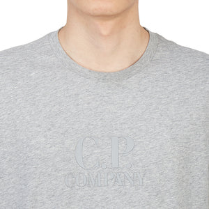 Cp Company Tonal Logo in T-Shirt in Grey