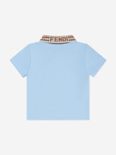 Load image into Gallery viewer, Fendi Junior Polo Shirt In Sky Blue
