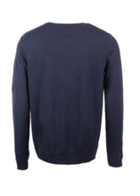 Load image into Gallery viewer, Cp Company Cotton Crepe Lens Knitted Sweatshirt in Navy
