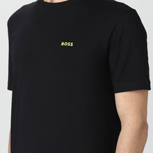 Load image into Gallery viewer, Hugo Boss Tee Stretch Contrast Logo T-Shirt in Black
