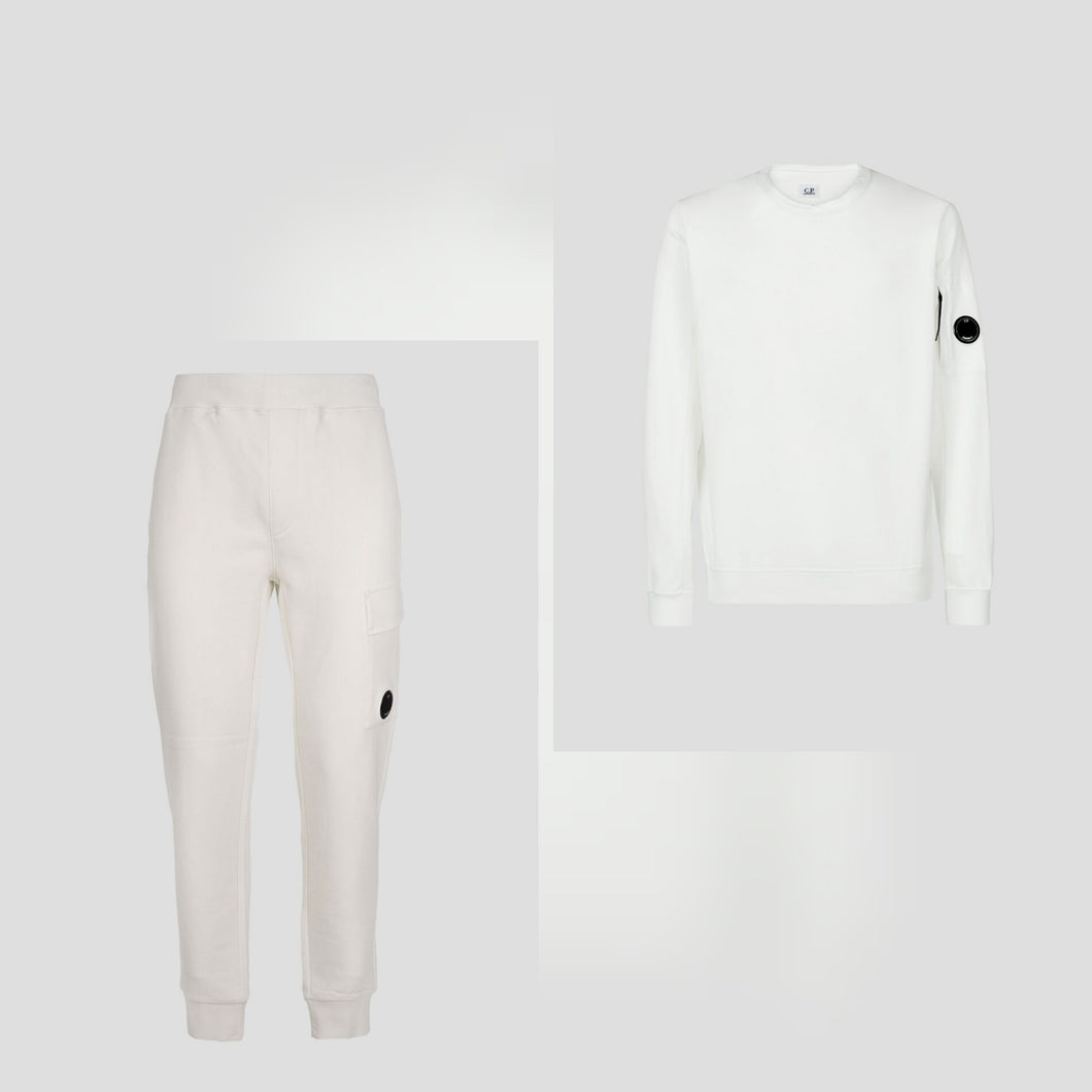 CP Company Lens Full Tracksuit In White